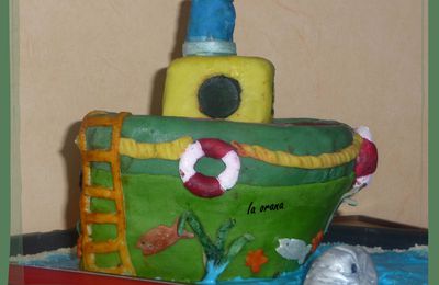 Gâteau bateau épave/Jetsam cake