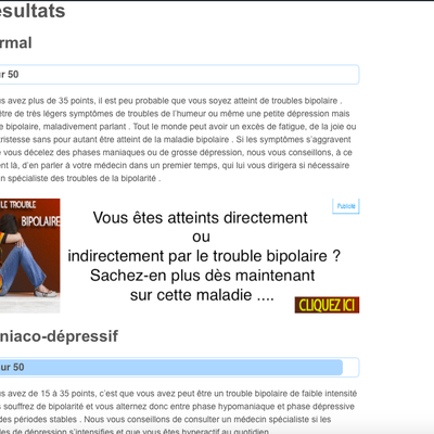 10ème test pour connaître les symptômes du trouble bipolaire