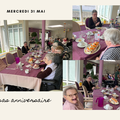 Repas d'anniversaire et animations de la semaine