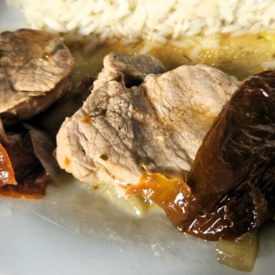 FILET MIGNON DE PORC AU CHAMPIGNONS ET TOMATES SECHEES
