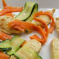 Poulet à l'orange & tagliatelles de légumes
