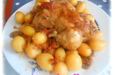 Poulet entier au cookéo et ses petites pommes de terre