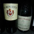 Châteauneuf du Pape : Beaucastel 1998 et Saint Emilion : La Mondotte 2007