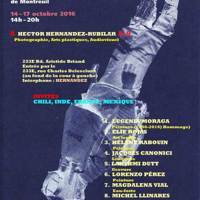 Jacques Canonici - Portes Ouvertes des Ateliers d'Artistes de Montreuil 14 au 17 octobre 2016