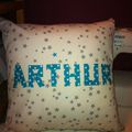 Coussin prénom - Arthur