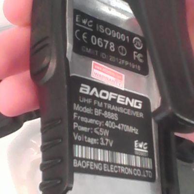 Vend Baofeng BF-888s occasion reprogrammable pmr446 