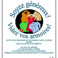 Soyez généreux, videz vos armoires !