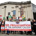  Staff at London's National Gallery go on indefinite strike to protest at the outsourcing of some services