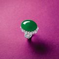 Jadeite and Diamond Ring