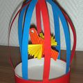 Oiseau dans sa cage - bricolage facile et sympa