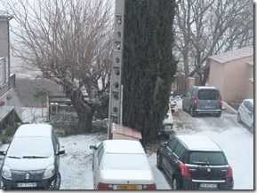 H–10 avant décollage et… Neige à l’arrivée !