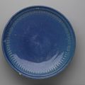 A rare Safavid blue-glazed pottery covered bowl (tas), Iran, 17th century