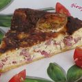 Tarte au mascarpone bacon et lardons 