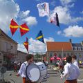 Jeudi 14 juillet 2016 - HONDSCHOOTE - Animation ducasse - lanceurs de drapeaux