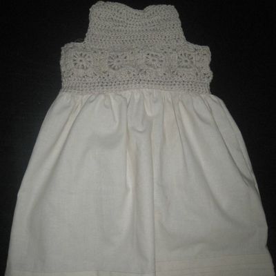Robe tissu/crochet