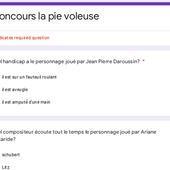 Concours la pie voleuse