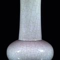 A very fine lavender and purple-glazed porcelain vase, China, 18th century