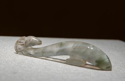 Agate Belt Hook, Ming dynasty, Wanli reign (1573-1619)
