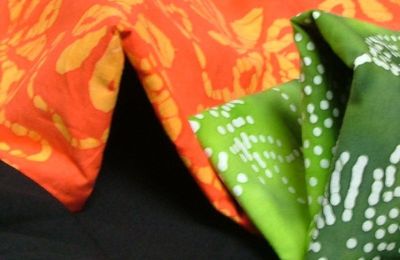Noir, orange, vert