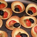 TARTELETTES A LA TOMATE ET PESTO