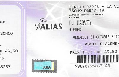 P.J. Harvey - Vendredi 21 Octobre 2016 - Zénith (Paris)