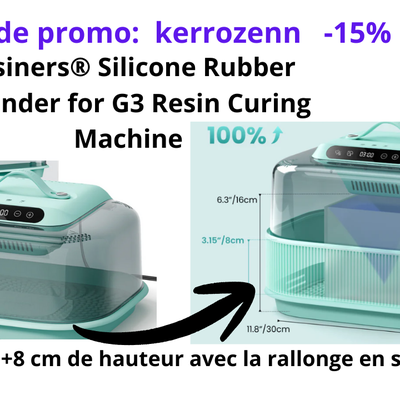l’extension silicone de la machine G3 Resiners est l’accessoire indispensable pour vos projets XXL ! 