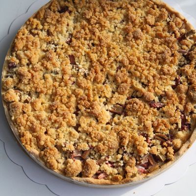 Tarte crumble Rhubarbe