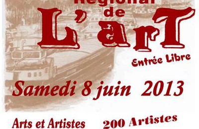 Expo au Marché Régional de l’Art sur le quais de Seine à Conflans le 8juin.