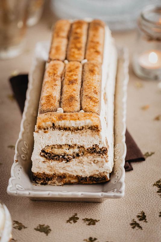 buche tiramisu, facile, mascarpone, boudoirs, cafe, dessert de noel facile, dessert de noel economique