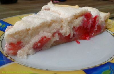 Tarte Macaron aux Framboises