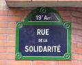 Solidarité...