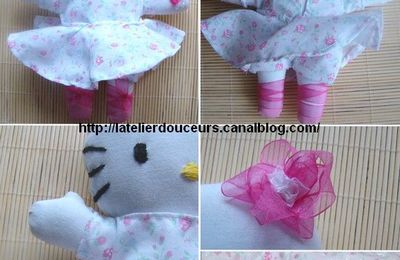 TUTO ET PATRON POUPEE HELLO KITTY DANSEUSE