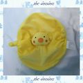 Doudou Peluche Plat Rond Oiseau Jaune Tout Compte Fait