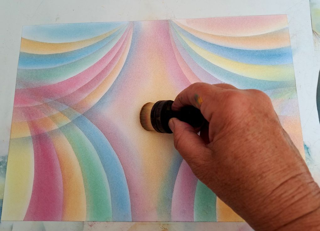 Pastels secs : SUPERPOSITIONS