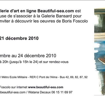expo en decembre à Paris avec bs art galerie