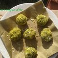 Petites boules de fromage pistaches- citron