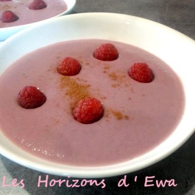 Velouté d'oignons rouges et framboises pour Octobre rose