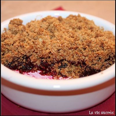 Crumble aux fruits rouges