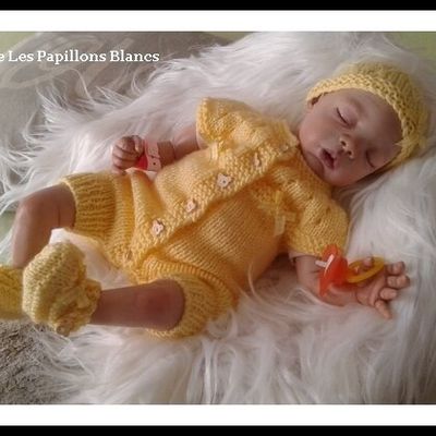 BEBE REBORN A VENDRE **Milyana** - BEBE REBORN A ADOPTER - "La Nurserie Les Papillons Blancs"