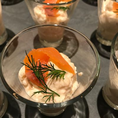 Verrines de fenouil et saumon