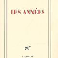 Les années d'Annie Ernaux