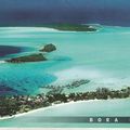 BORA BORA - la plage de Matira, la plus belle de toute la Polynésie