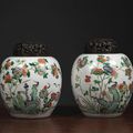 Deux jarres à gingembre, Chine, Époque Kangxi (1662-1722)