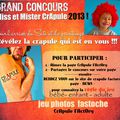 Grand CONCOURS MISS / MISTER CRAPULE 2013 organisé par CrApule FActOry / A vos Objectifs délires !