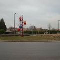 Rond-point à Salaise sur Sanne