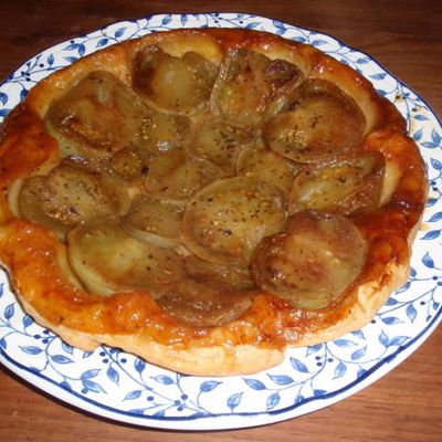 TARTE TATIN AUX TOMATES VERTES