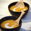 Soupette courge butternut et lait coco