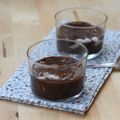 Verrine de chocolat et nuage de mascapone à la vanille