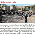 Cérémonie du 11 novembre 2017 à Sainte-Anastasie.