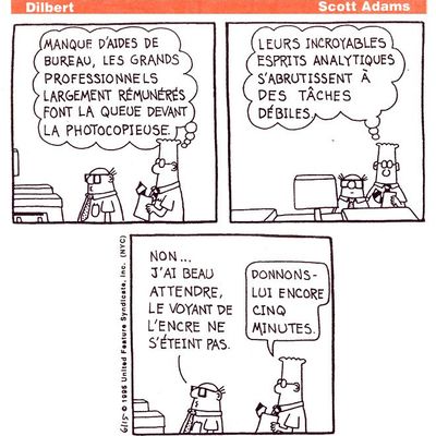 Dilbert, manque d'aides - par Scott Adams - 18 sept. 1996 - dans STRIPS